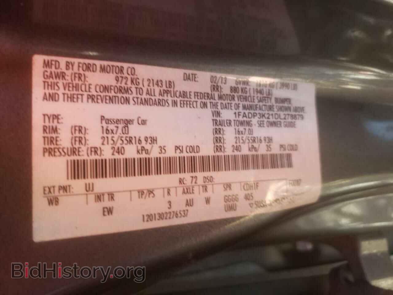 2013 FORD FOCUS - VIN: 1FADP3K21DL278879 - Photo 10