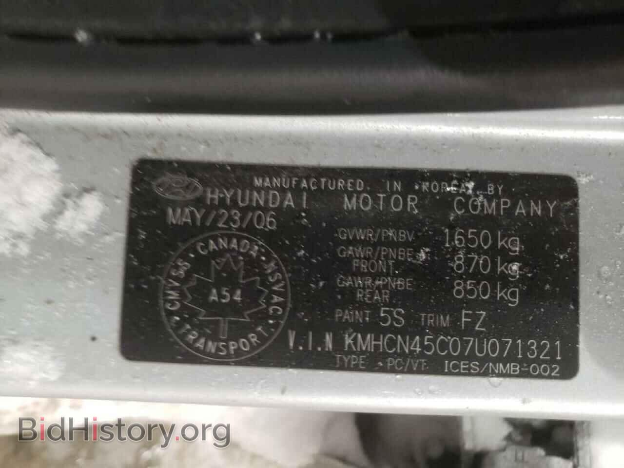 2007 HYUNDAI ACCENT - VIN: KMHCN45C07U071321 - Фото 10