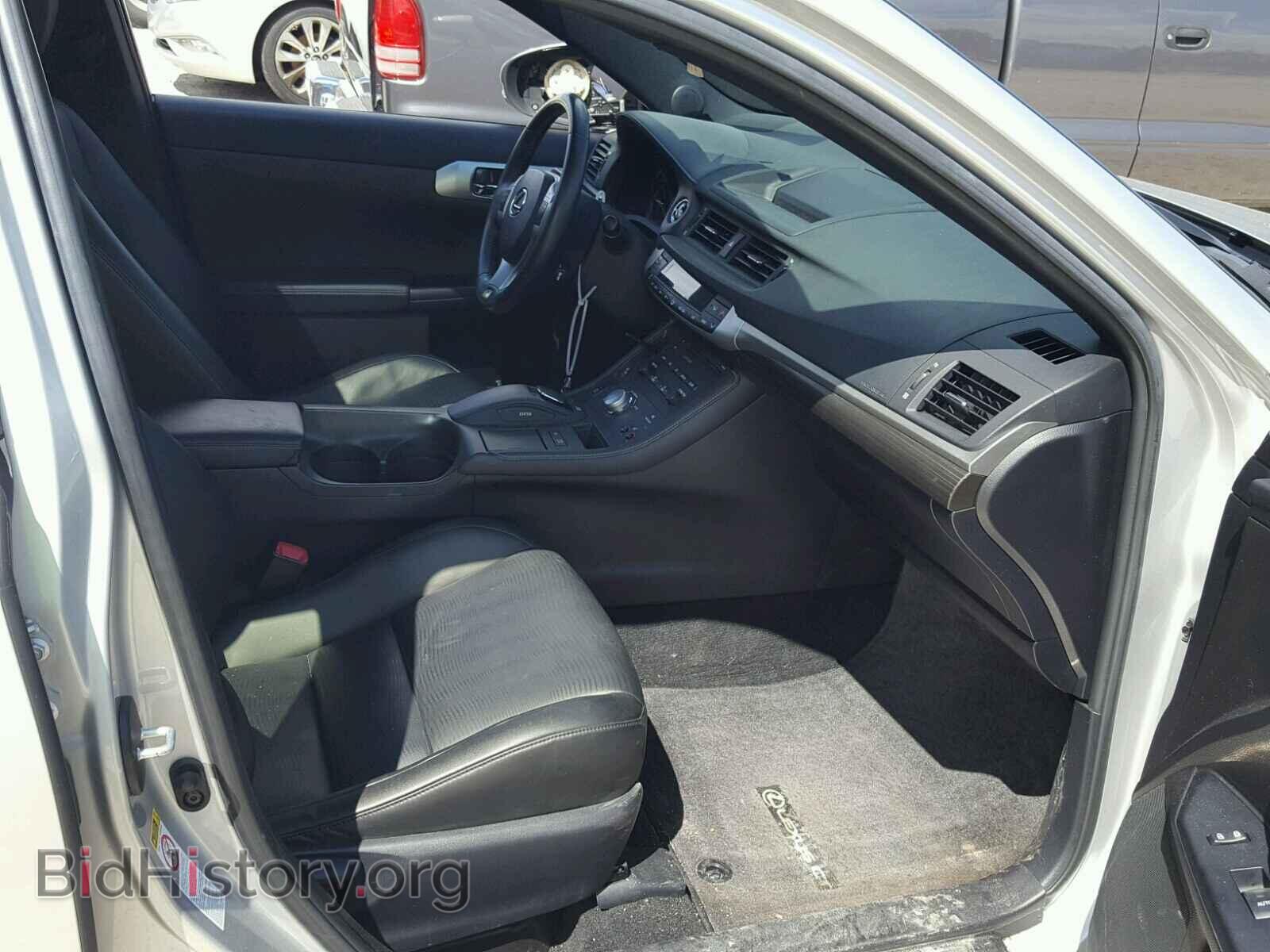 2012 LEXUS CT 200 - VIN: JTHKD5BH4C2101370 - Фото 5