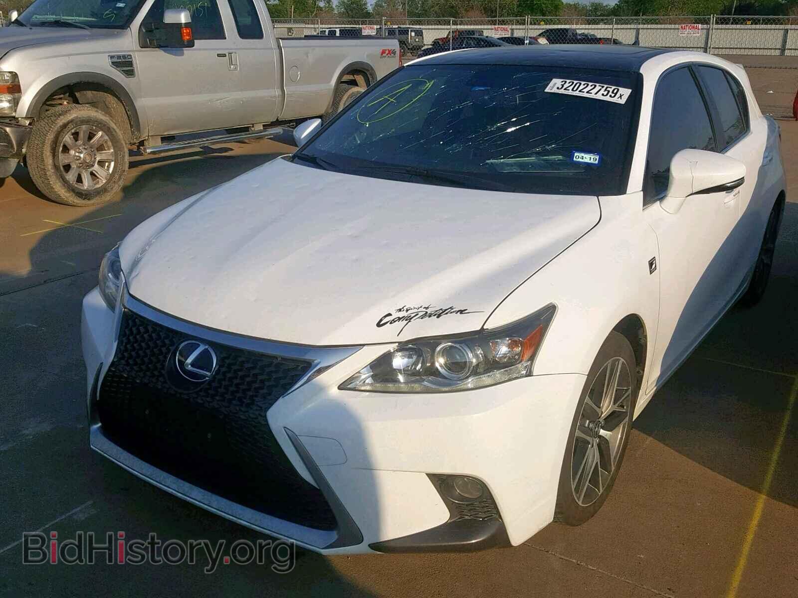 2014 LEXUS CT 200 - VIN: JTHKD5BH3E2202791 - Фото 2