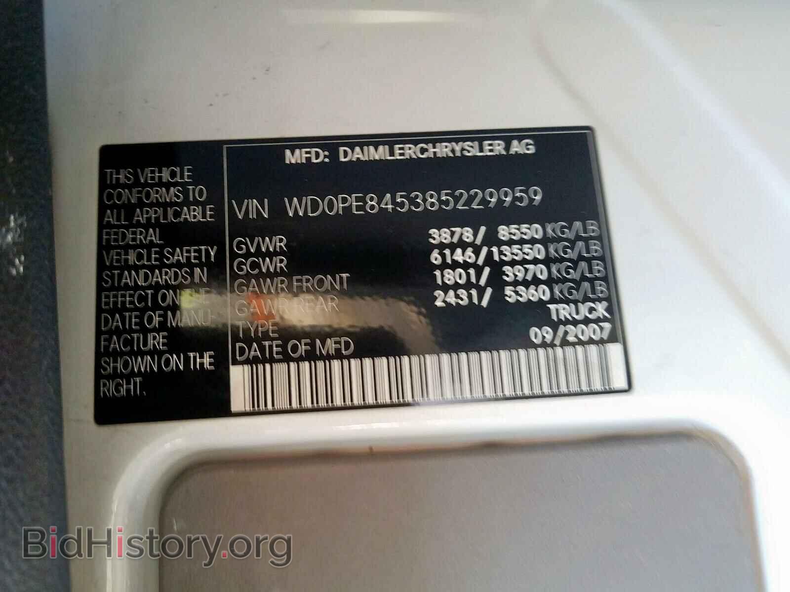 2008 DODGE SPRINTER - VIN: WD0PE845385229959 - Photo 10