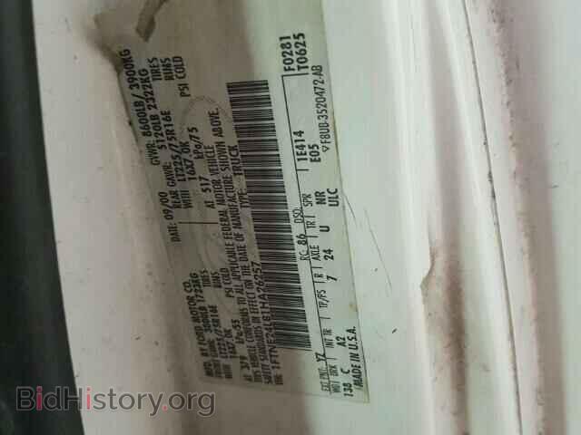 2001 FORD ECONOLINE - VIN: 1FTNE24L81HA26257 - Photo 10