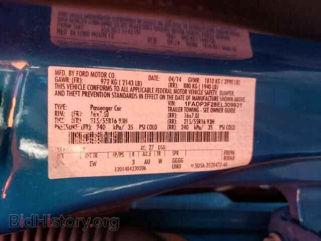 2014 FORD FOCUS - VIN: 1FADP3F28EL309931 - Photo 10