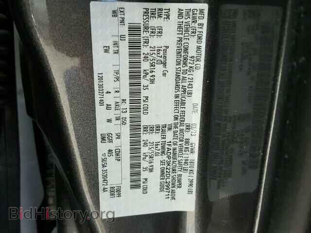 2013 FORD FOCUS - VIN: 1FADP3K22DL299711 - Фото 10