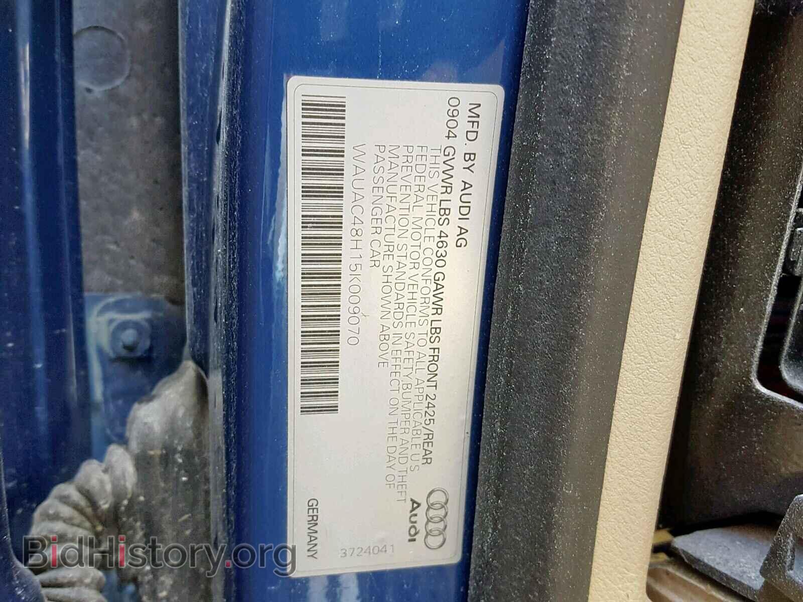 2005 AUDI A4 - VIN: WAUAC48H15K009070 - Фото 10