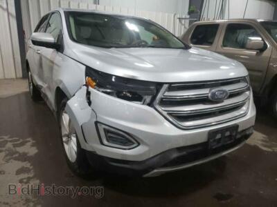 2015 Ford EDGE Edge SEL, серебристый — VIN 2FMTK4J81FBB22386, Copart