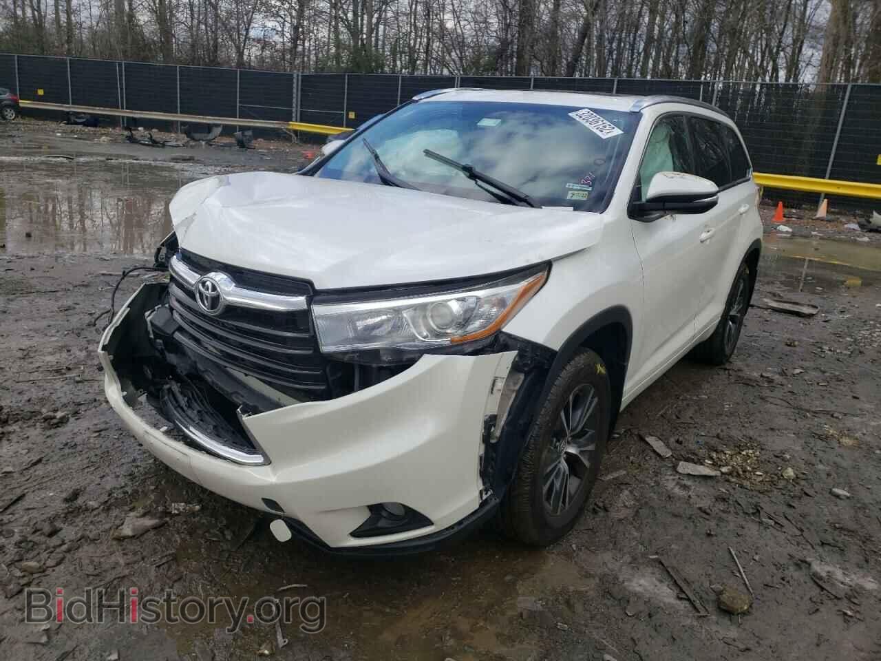 2016 TOYOTA HIGHLANDER - VIN: 5TDJKRFH1GS308611 - Фото 2