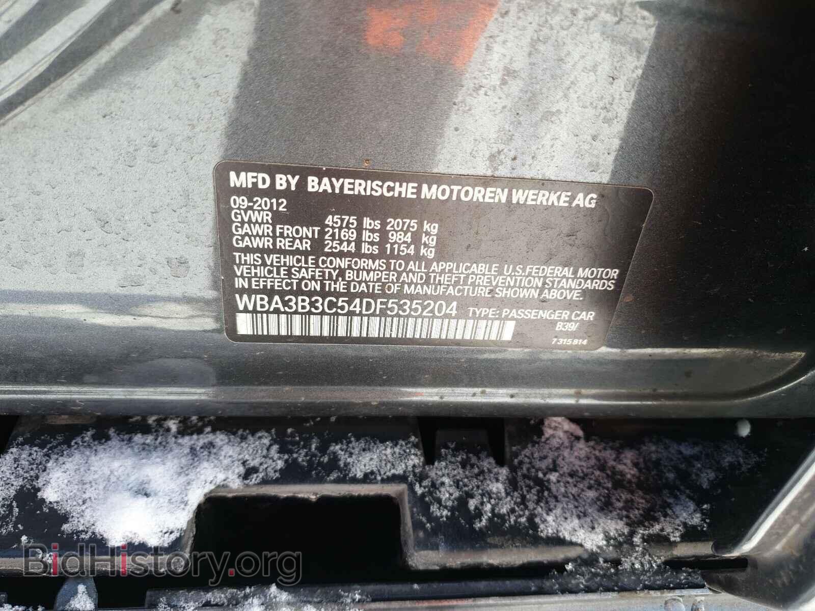 2013 BMW 3 SERIES - VIN: WBA3B3C54DF535204 - Фото 10