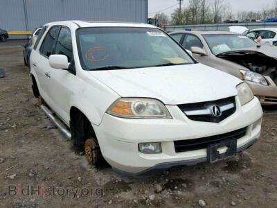 2006 Acura MDX, белый — VIN 2HNYD18296H505729, Copart