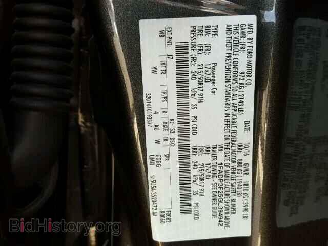 2016 FORD FOCUS - VIN: 1FADP3F25GL394942 - Photo 10