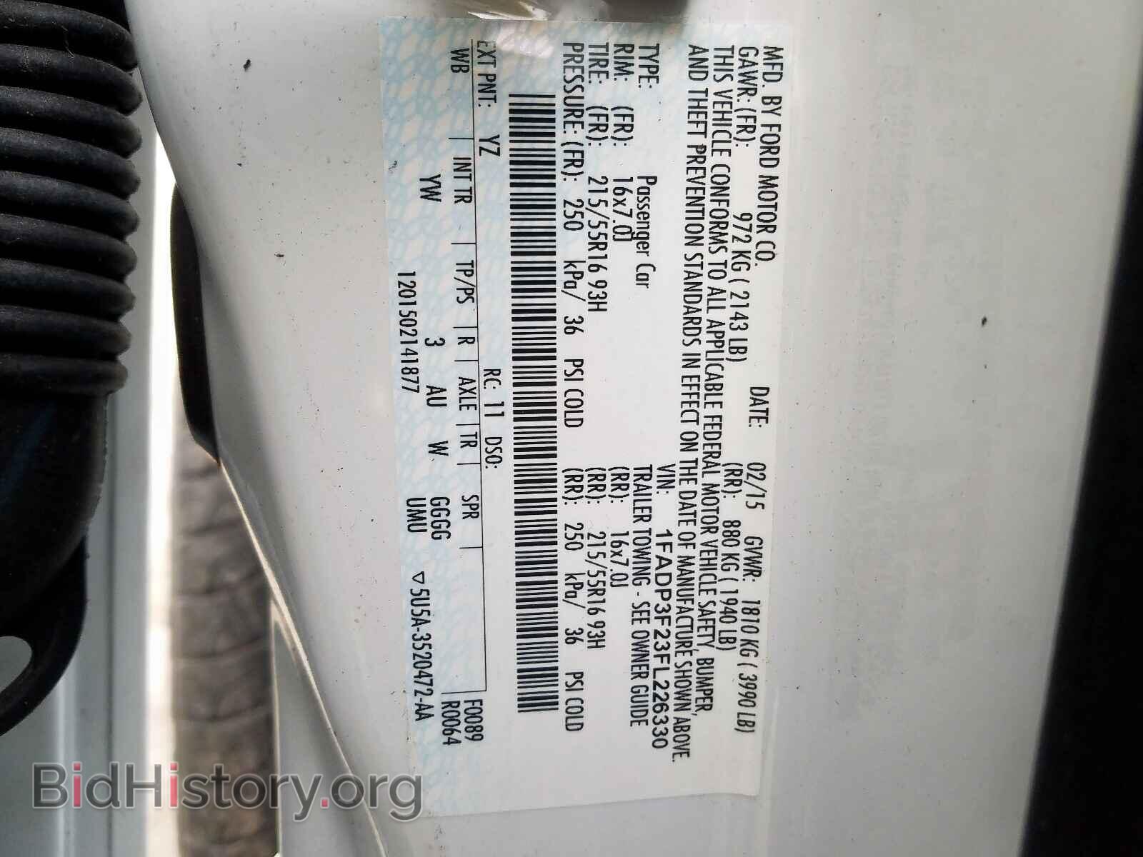 2015 FORD FOCUS - VIN: 1FADP3F23FL226330 - Photo 10