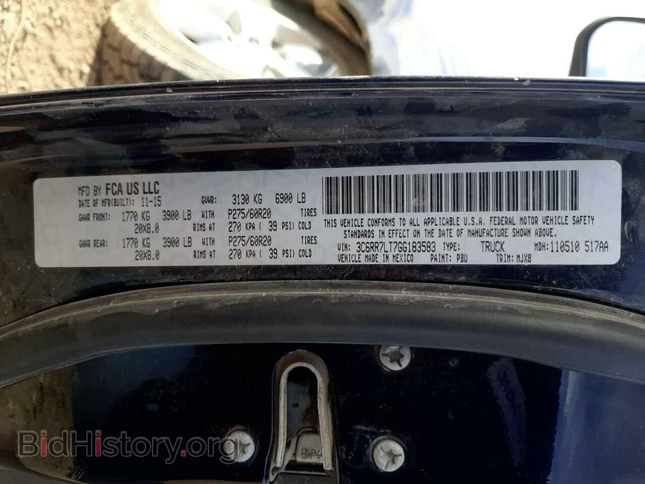 2016 RAM 1500 - VIN: 3C6RR7LT7GG183583 - Фото 10