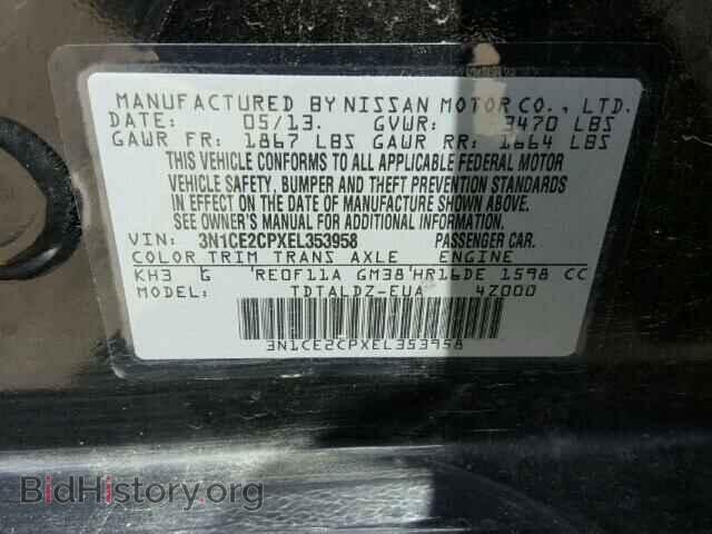 2014 NISSAN VERSA - VIN: 3N1CE2CPXEL353958 - Фото 10