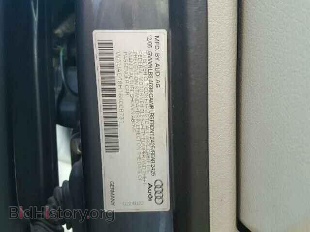 2006 AUDI A4 - VIN: WAUAC48H16K008731 - Фото 10