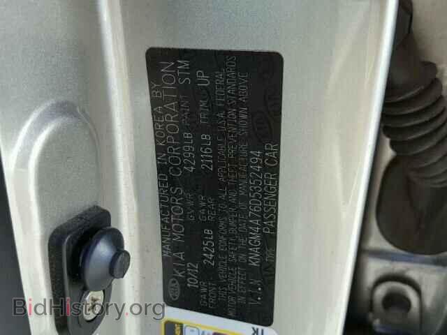 2013 KIA OPTIMA - VIN: KNAGM4A76D5352494 - Photo 10