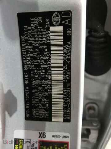 2014 TOYOTA COROLLA - VIN: 2T1BURHE7EC102751 - Фото 10