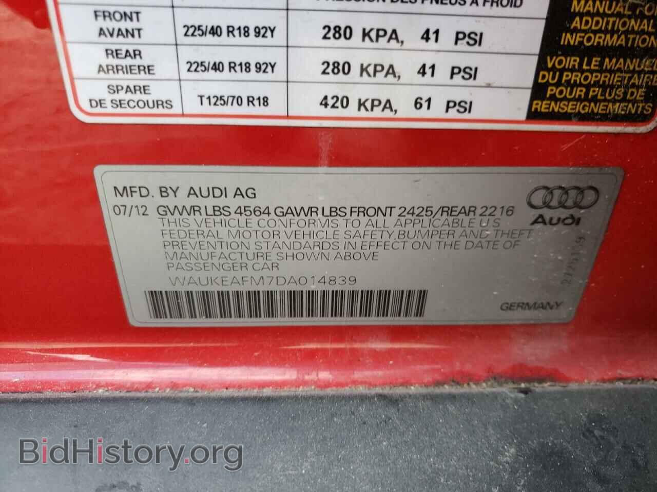2013 AUDI A3 - VIN: WAUKEAFM7DA014839 - Photo 10
