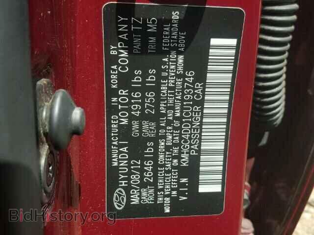 2012 HYUNDAI GENESIS - VIN: KMHGC4DD1CU193746 - Фото 10