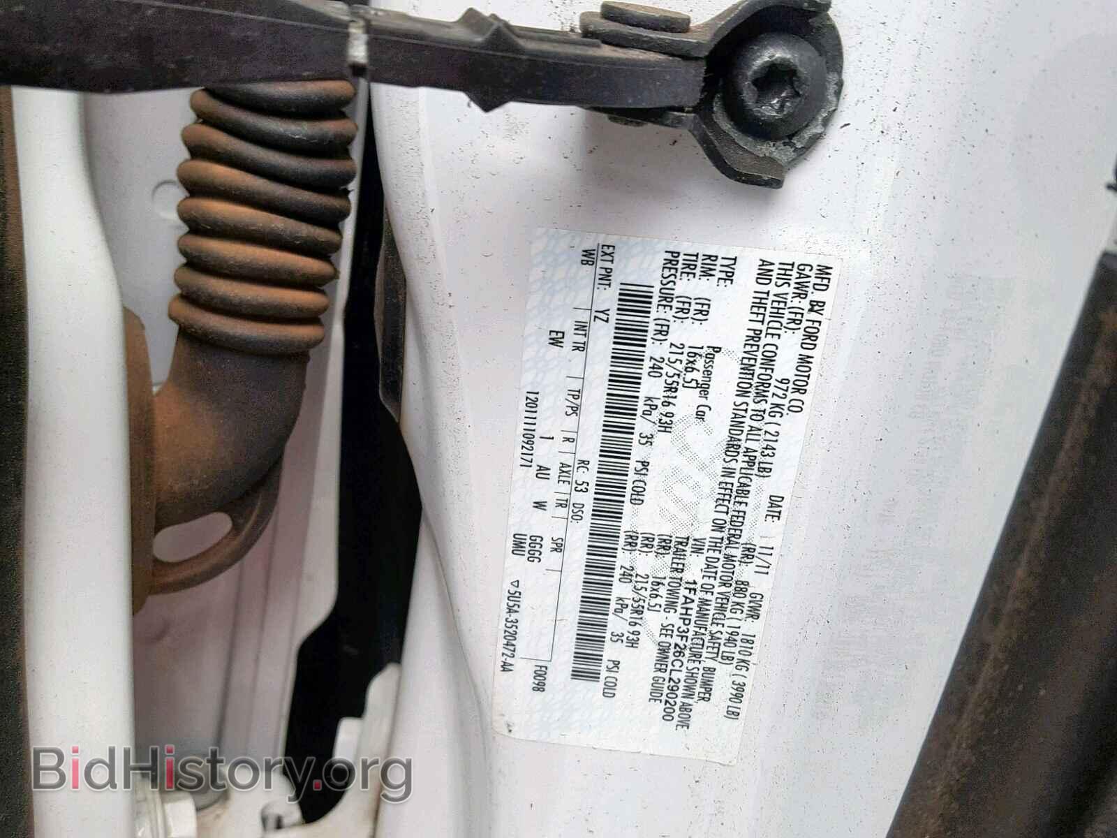 2012 FORD FOCUS SE - VIN: 1FAHP3F26CL290200 - Фото 10
