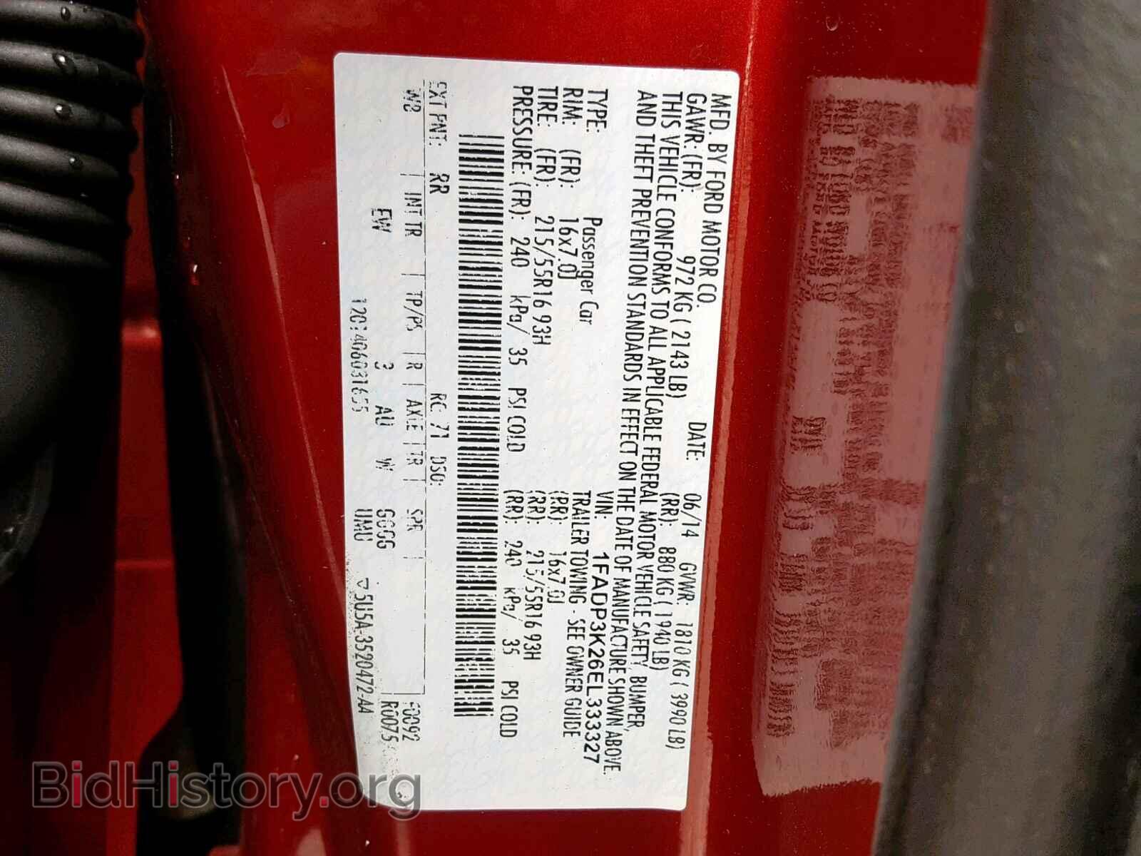 2014 FORD FOCUS SE - VIN: 1FADP3K26EL333327 - Фото 10