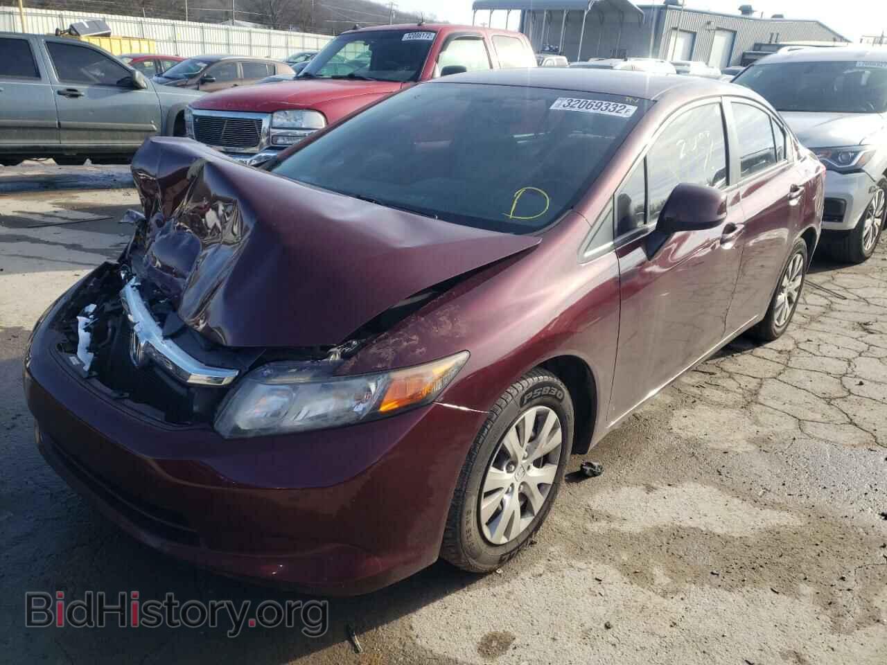 2012 HONDA CIVIC - VIN: 19XFB2F50CE072783 - Фото 2