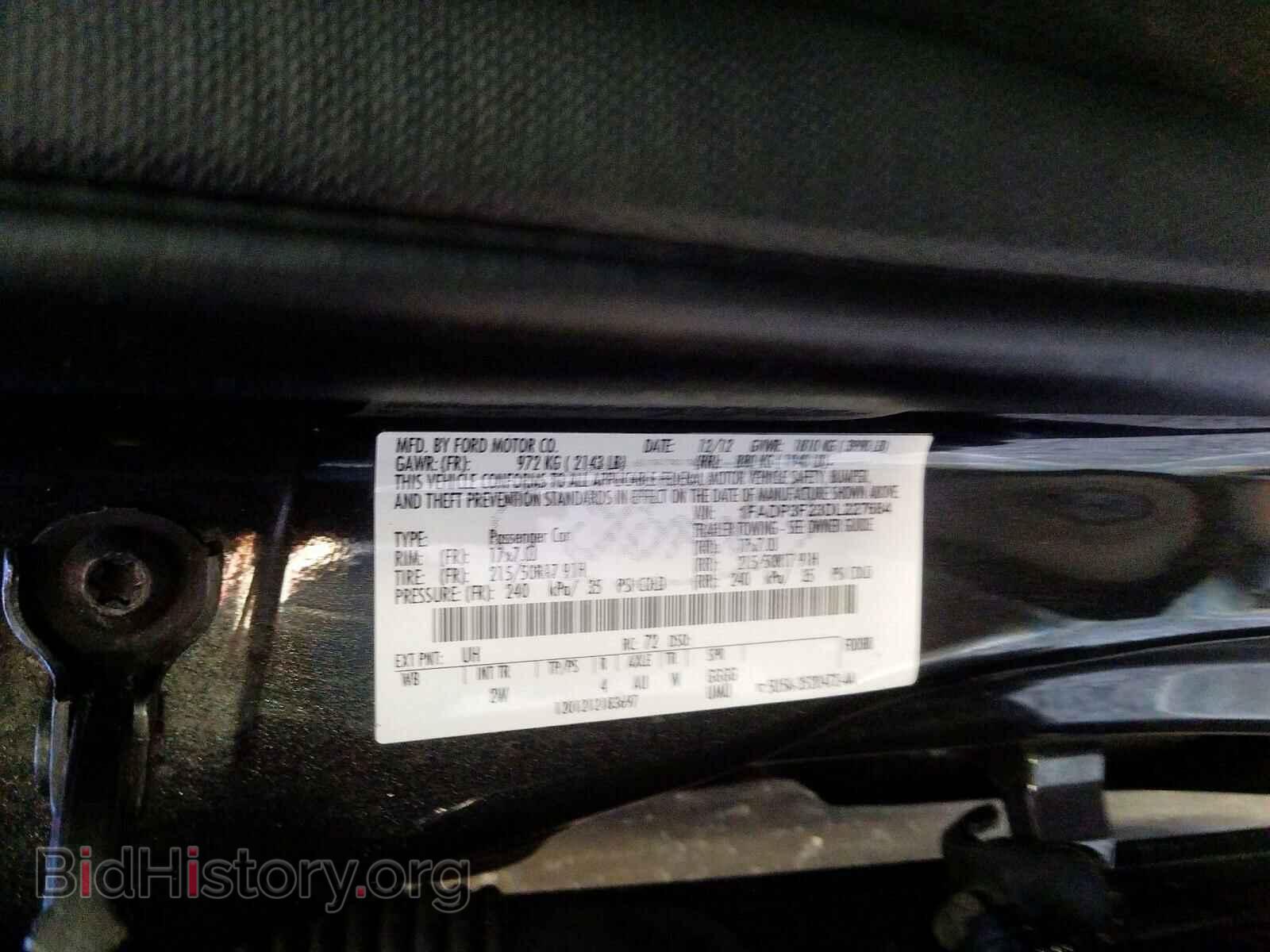 2013 FORD FOCUS - VIN: 1FADP3F23DL227684 - Фото 10