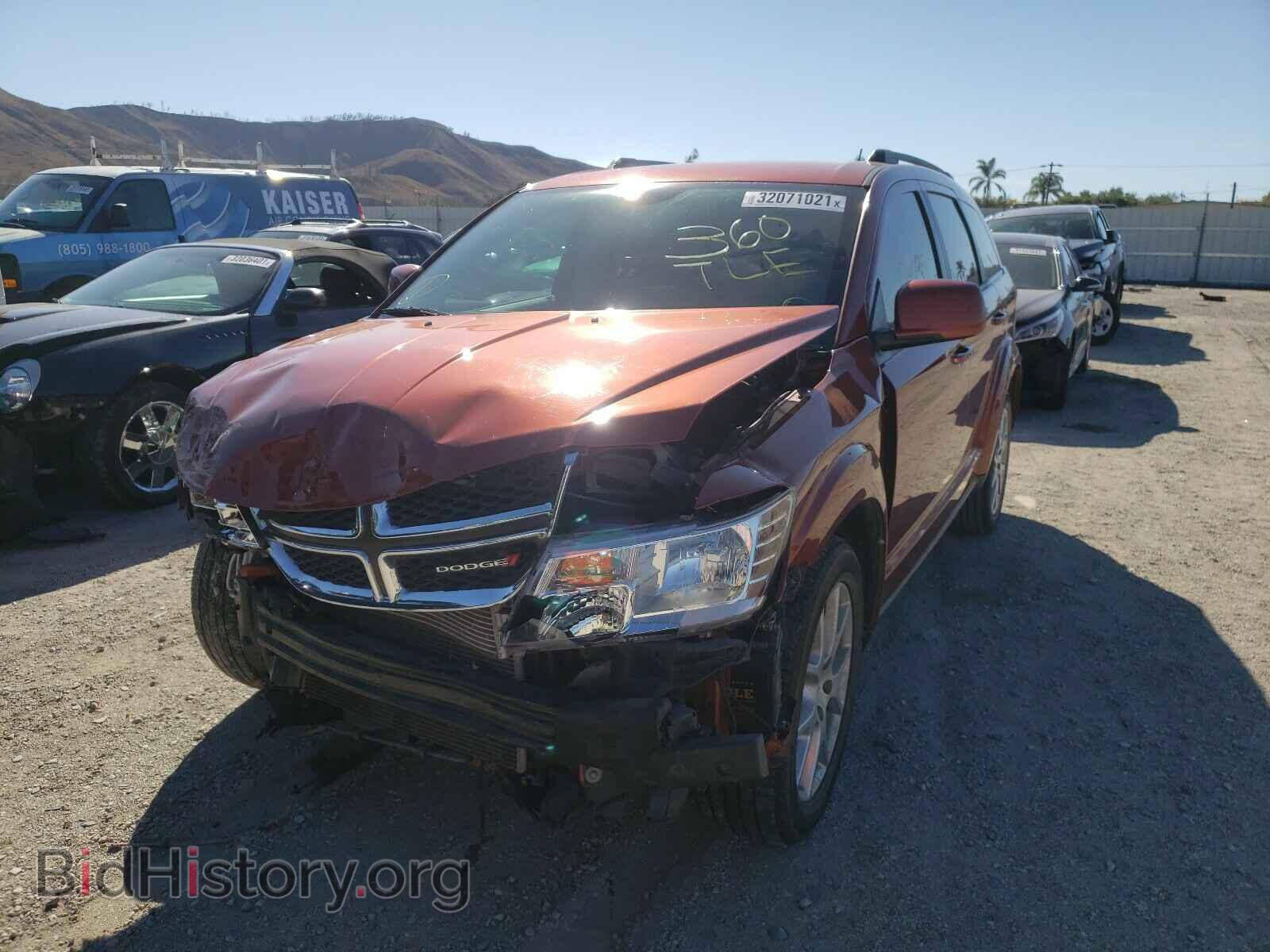 2014 DODGE JOURNEY - VIN: 3C4PDCBB6ET124724 - Фото 2
