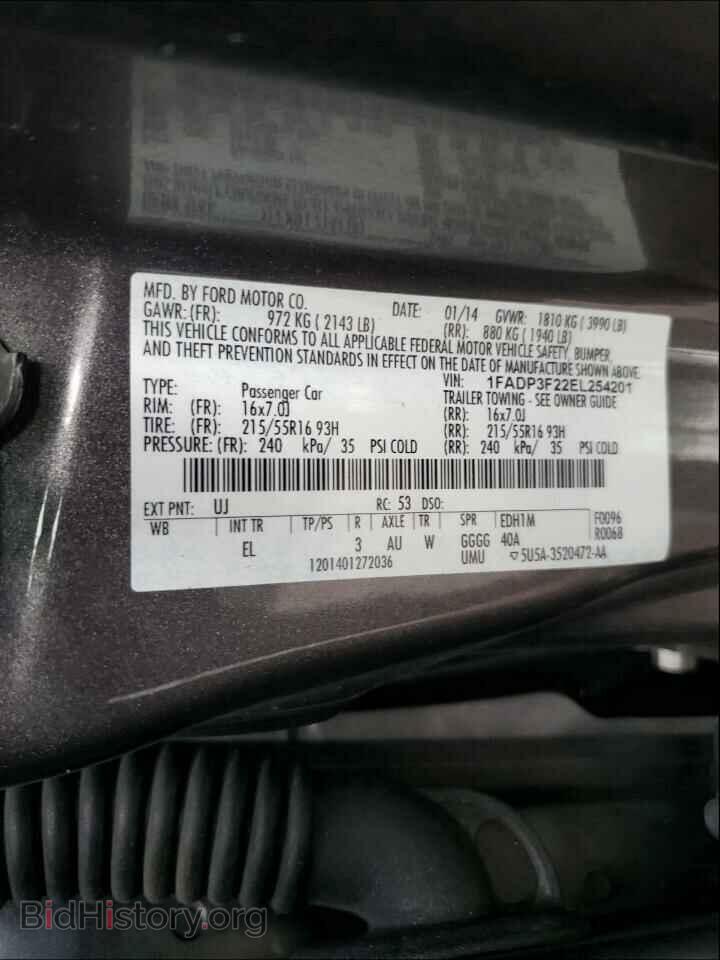 2014 FORD FOCUS - VIN: 1FADP3F22EL254201 - Photo 10