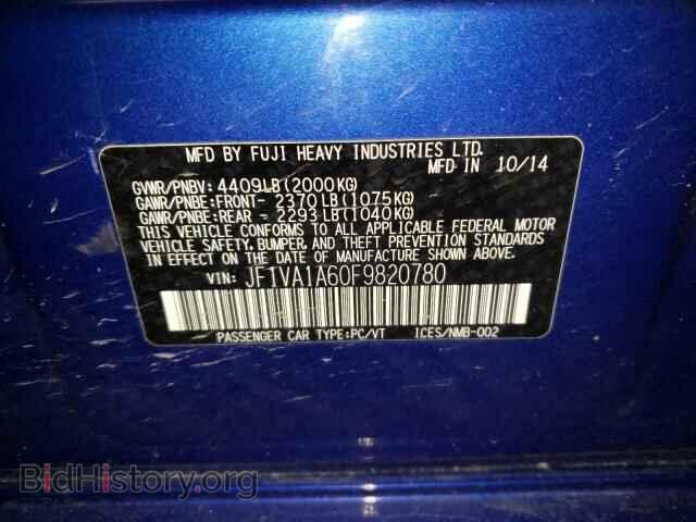 2015 SUBARU WRX - VIN: JF1VA1A60F9820780 - Фото 10