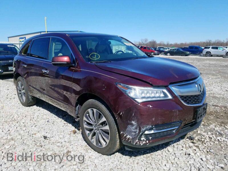 2014 Acura MDX MDX Techno (VIN 5FRYD4H69EB046862) — photo 1 of 10, Copart, damage: rear end