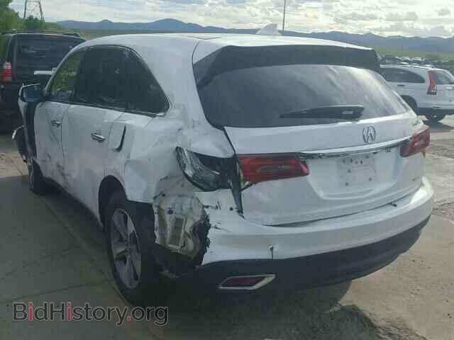 2014 ACURA MDX - VIN: 5FRYD4H27EB005384 - Photo 3