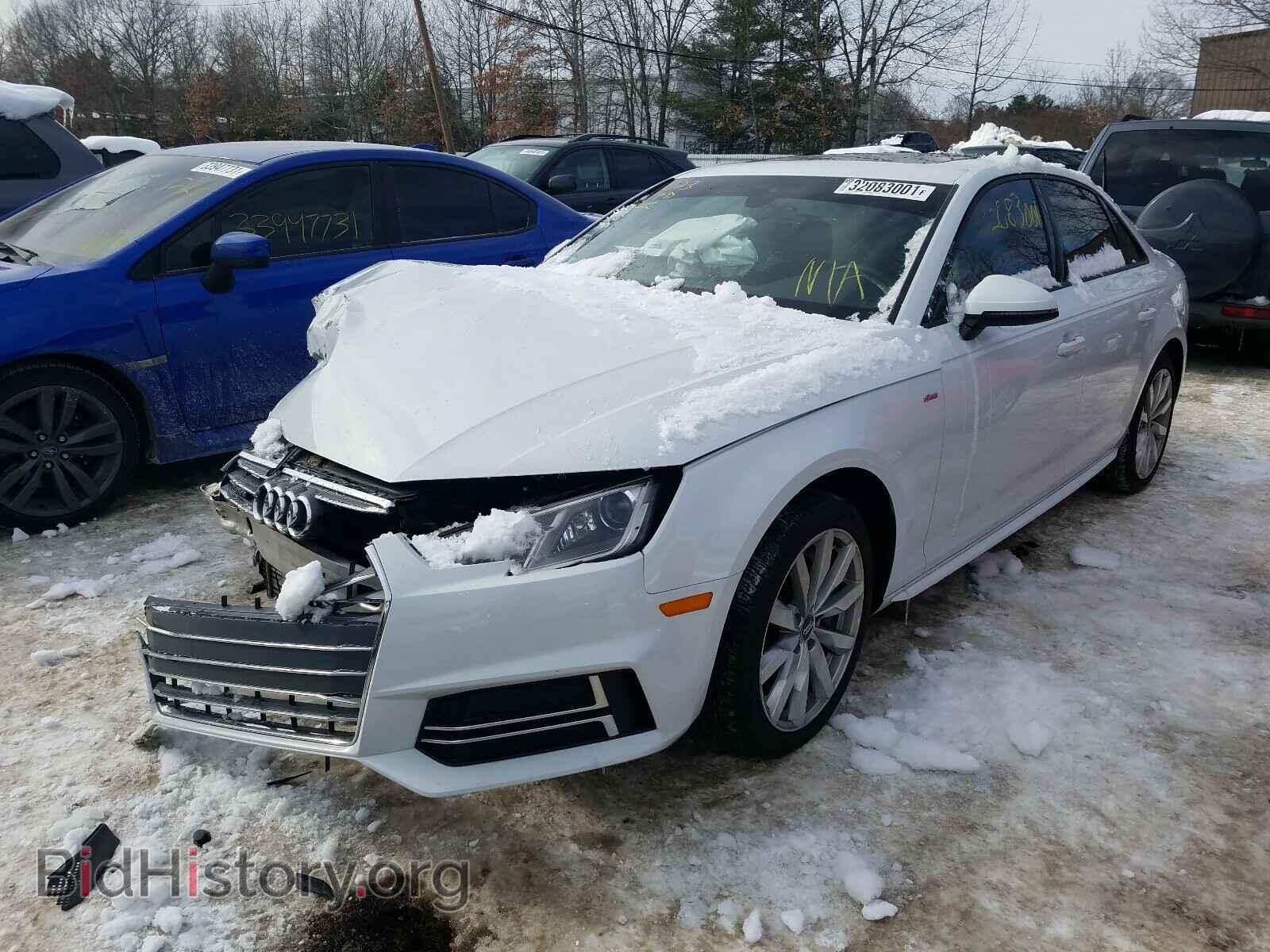 2018 AUDI A4 - VIN: WAUDNAF42JA010444 - Фото 2