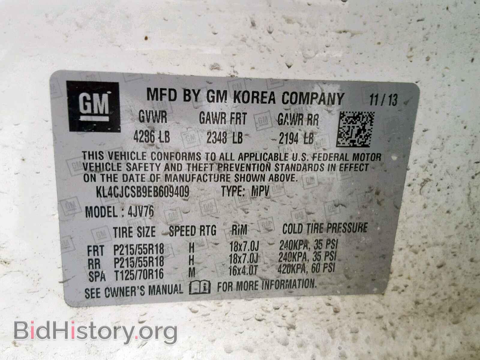 2014 BUICK ENCORE - VIN: KL4CJCSB9EB609409 - Photo 10