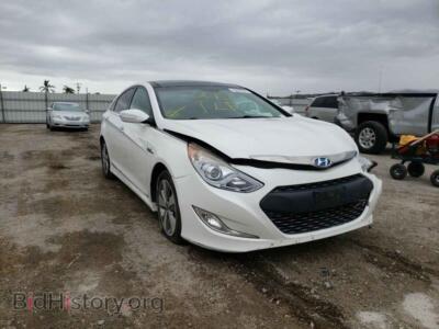 2012 Hyundai SONATA Sonata HYB, white — VIN KMHEC4A48CA044540, Copart
