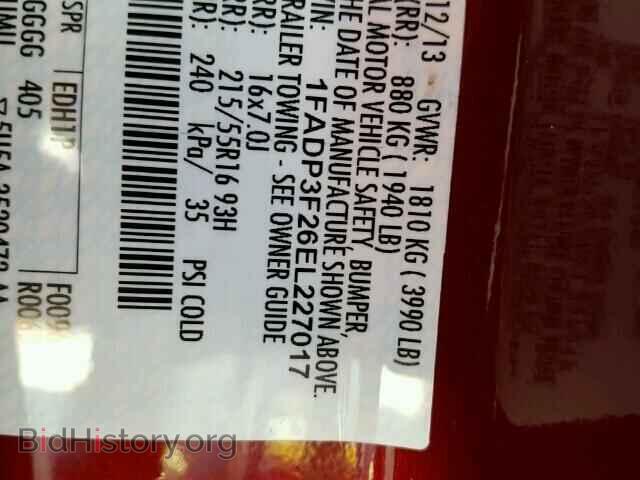 2014 FORD FOCUS - VIN: 1FADP3F26EL227017 - Фото 10