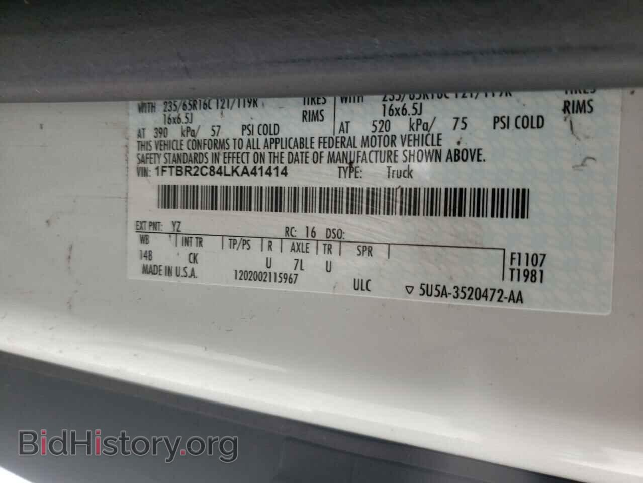 2020 FORD TRANSIT CO - VIN: 1FTBR2C84LKA41414 - Photo 10