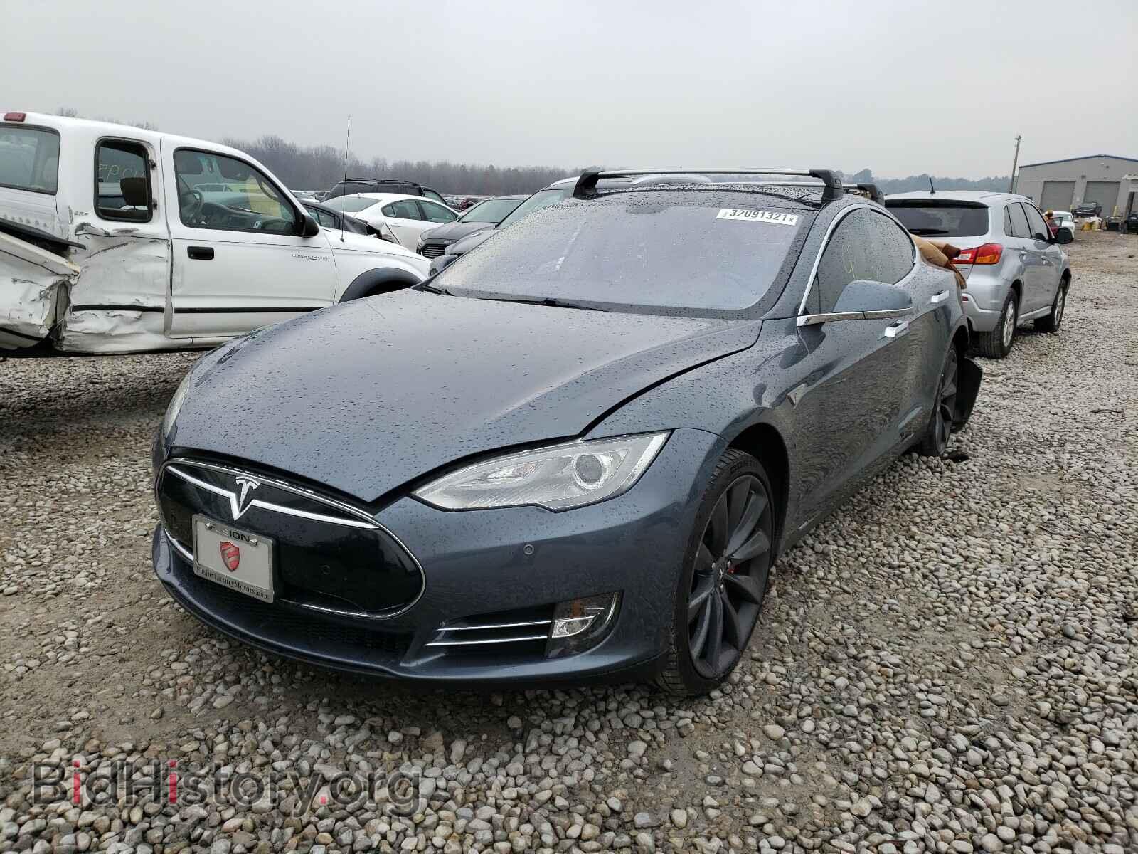 2012 TESLA MODEL S - VIN: 5YJSA1DP0CFP02604 - Фото 2