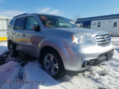 2014 Honda PILOT Pilot EXL, серебристый — VIN 5FNYF4H55EB043623, Copart