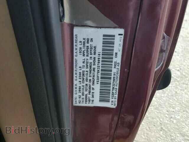 2002 SAAB 9 3 - VIN: YS3DF78K327009101 - Фото 10