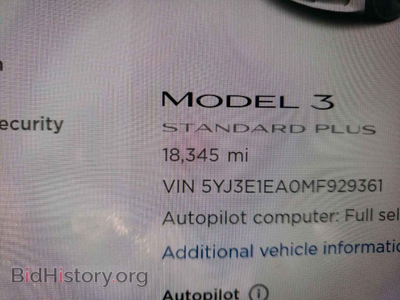 2021 TESLA MODEL 3 - VIN: 5YJ3E1EA0MF929361 - Photo 8