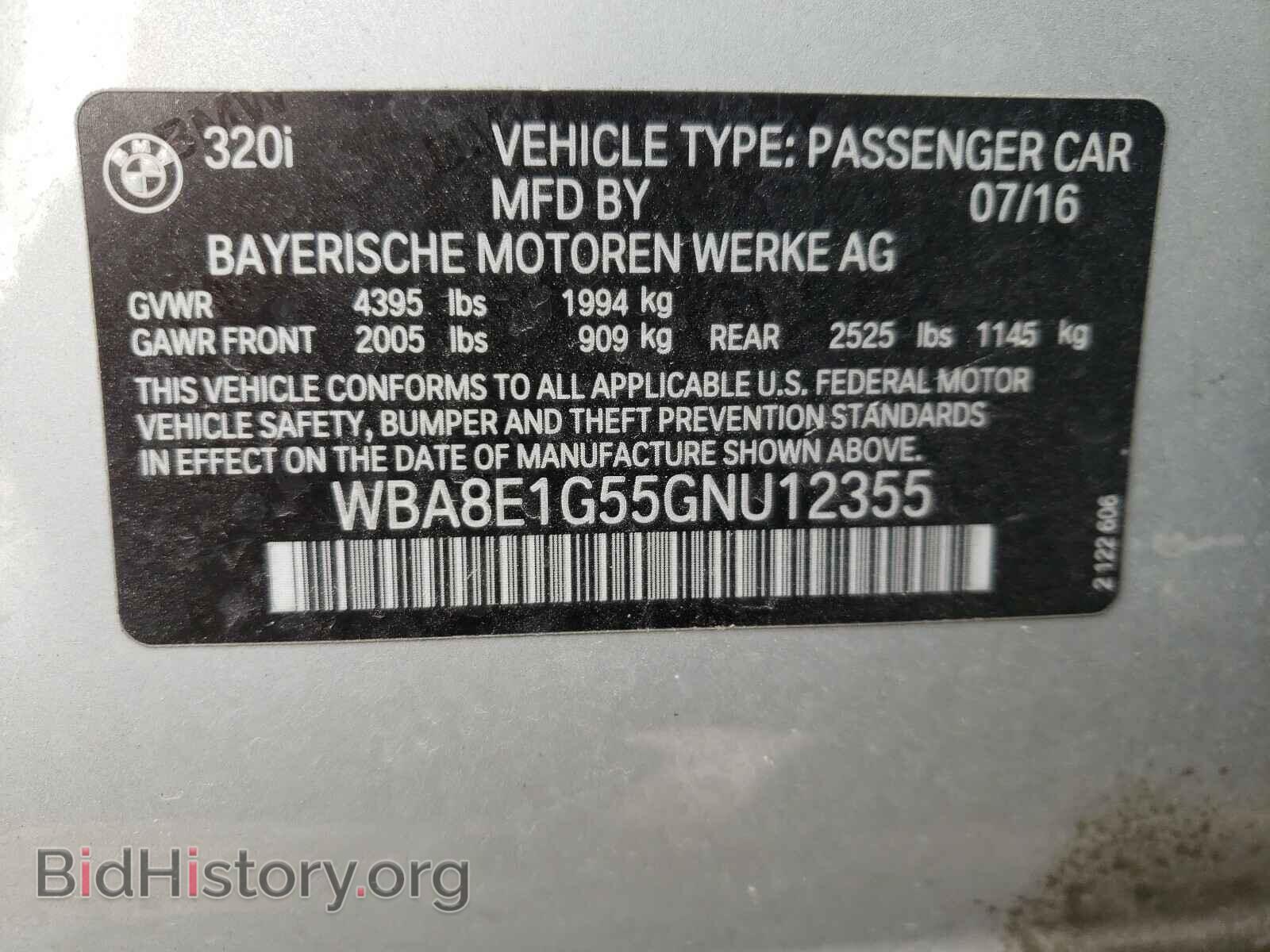 2016 BMW 3 SERIES - VIN: WBA8E1G55GNU12355 - Photo 10