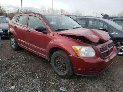 2008 Dodge CALIBER Caliber SE, red — VIN 1B3HB28B28D625343, Copart