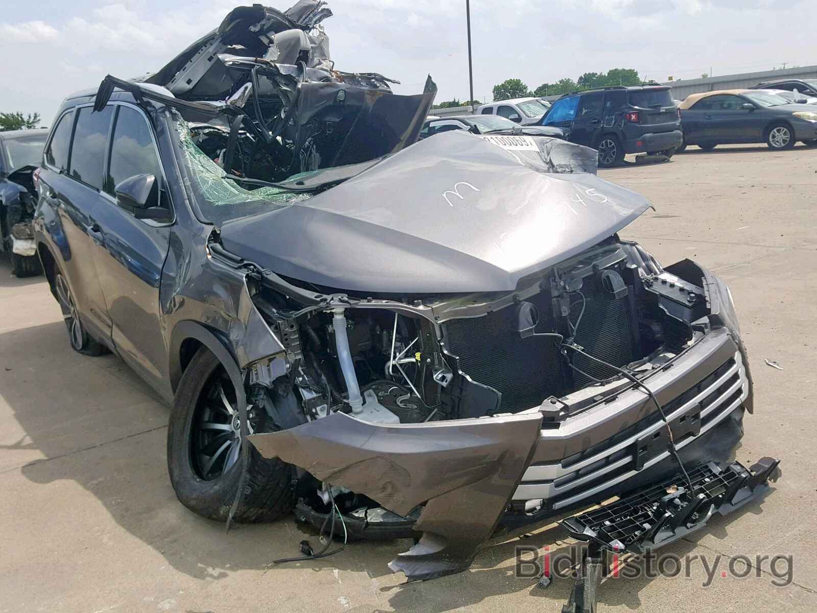 Photo 5TDKZRFH2JS531120 - TOYOTA HIGHLANDER 2018