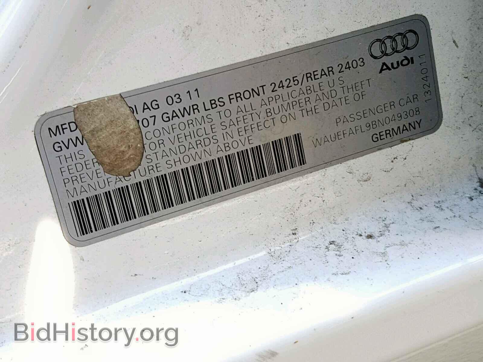 2011 AUDI A4 - VIN: WAUEFAFL9BN049308 - Photo 10