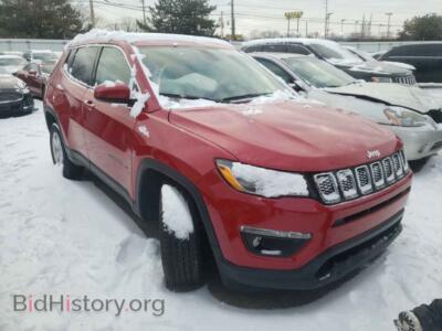 2021 Jeep COMPASS Compass LA, red — VIN 3C4NJDBB4MT507355, Copart