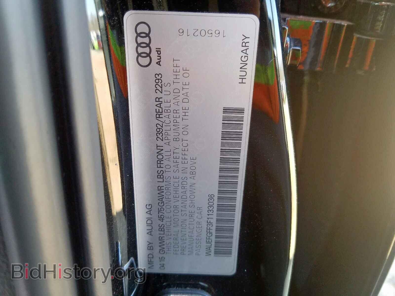 2015 AUDI A3 - VIN: WAUEFGFF3F1133036 - Photo 10