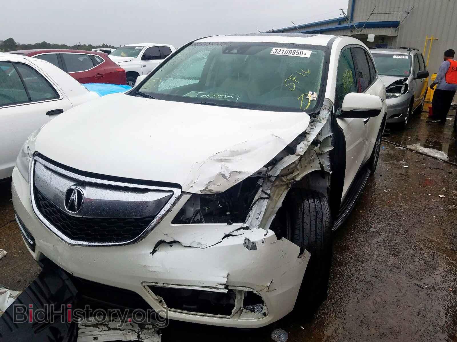 2016 ACURA MDX - VIN: 5FRYD4H4XGB019784 - Фото 2