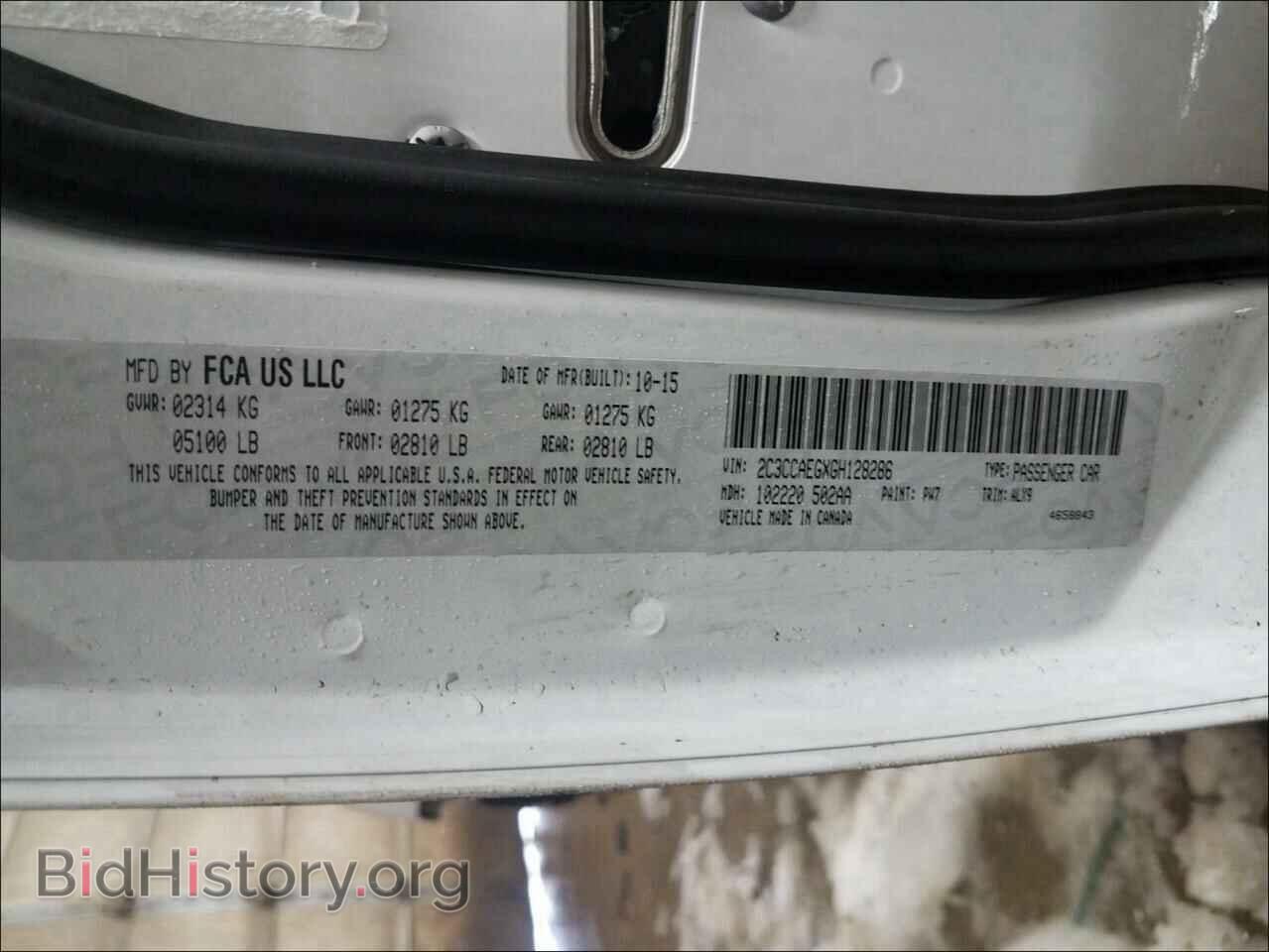 2016 CHRYSLER 300 - VIN: 2C3CCAEGXGH128286 - Фото 10