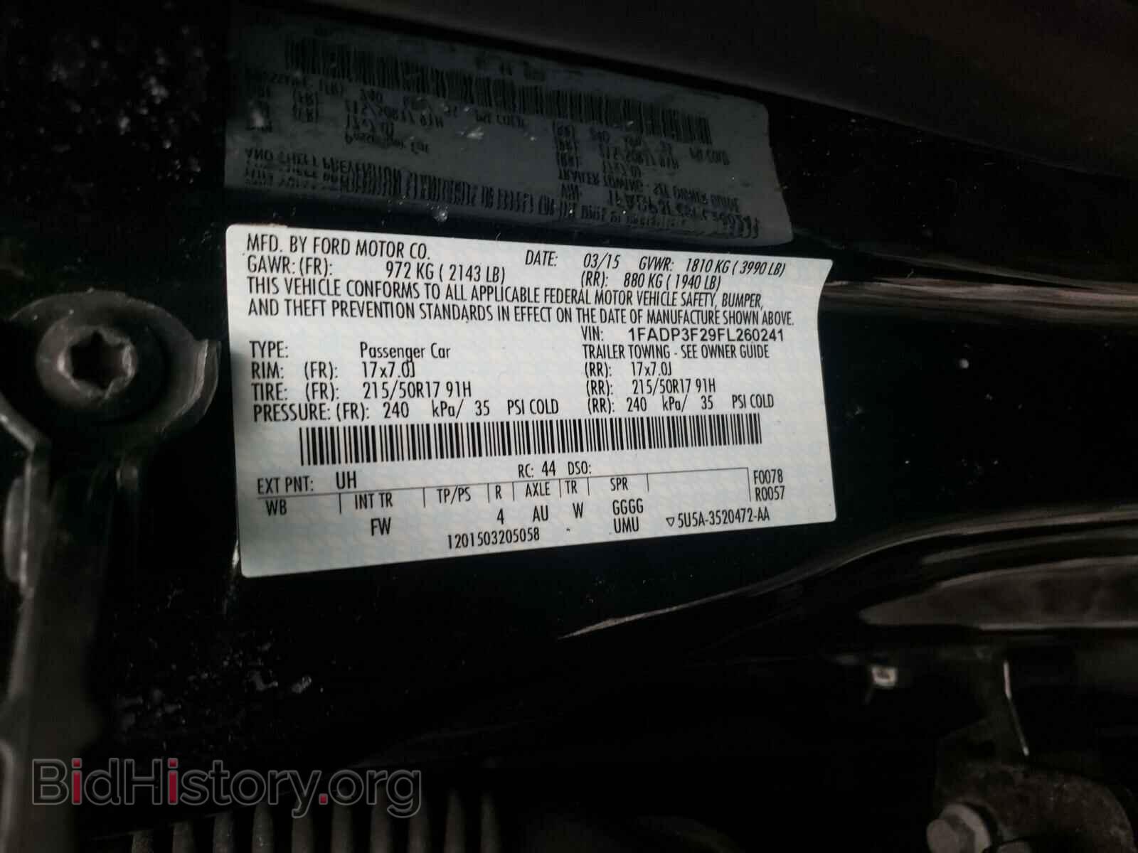 2015 FORD FOCUS - VIN: 1FADP3F29FL260241 - Photo 10