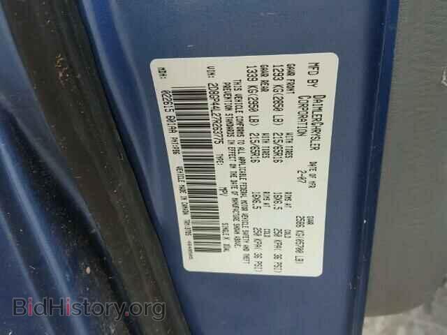 2007 DODGE CARAVAN - VIN: 2D8GP44L27R263775 - Фото 10